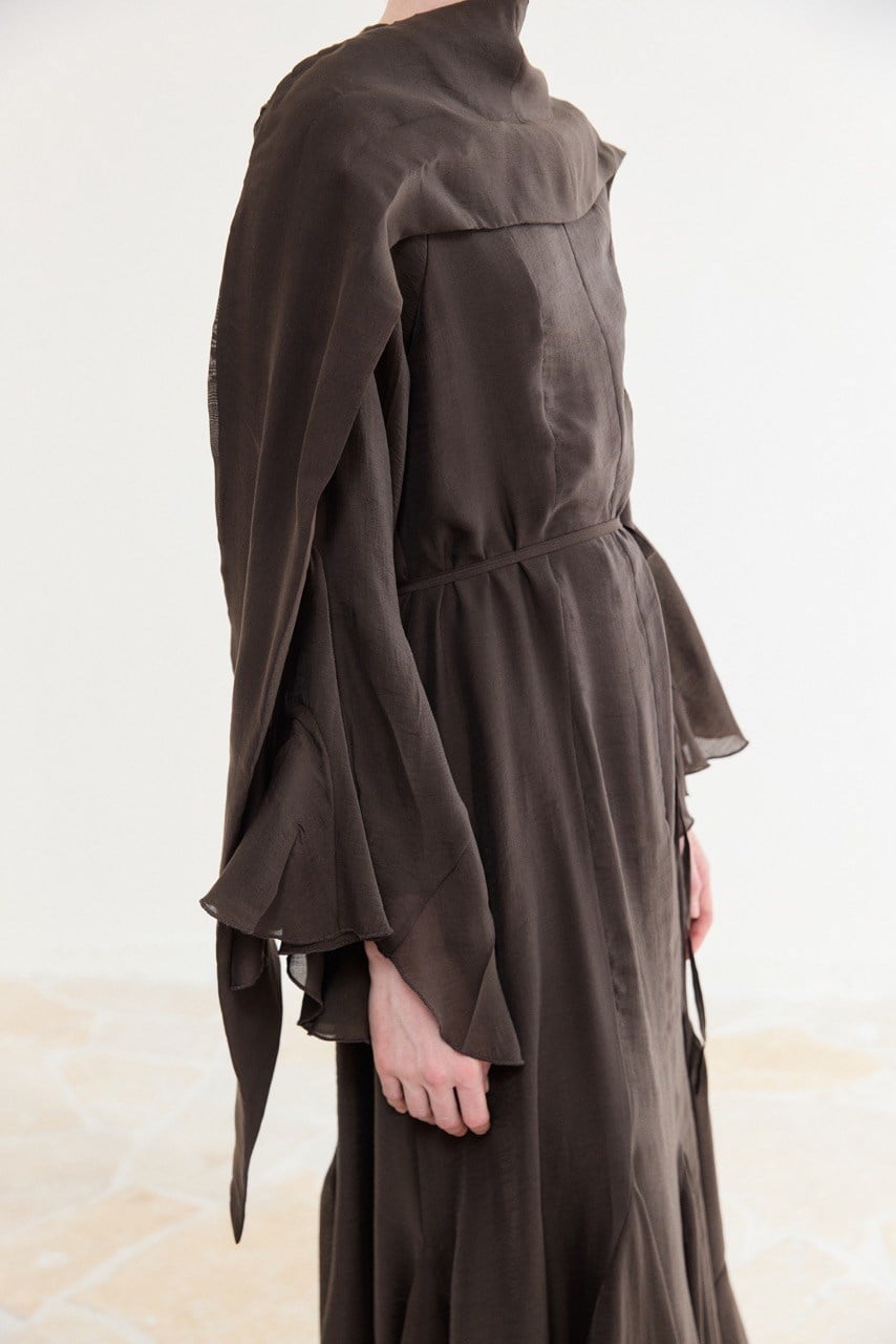 Amara Maxi Jurk in bruin